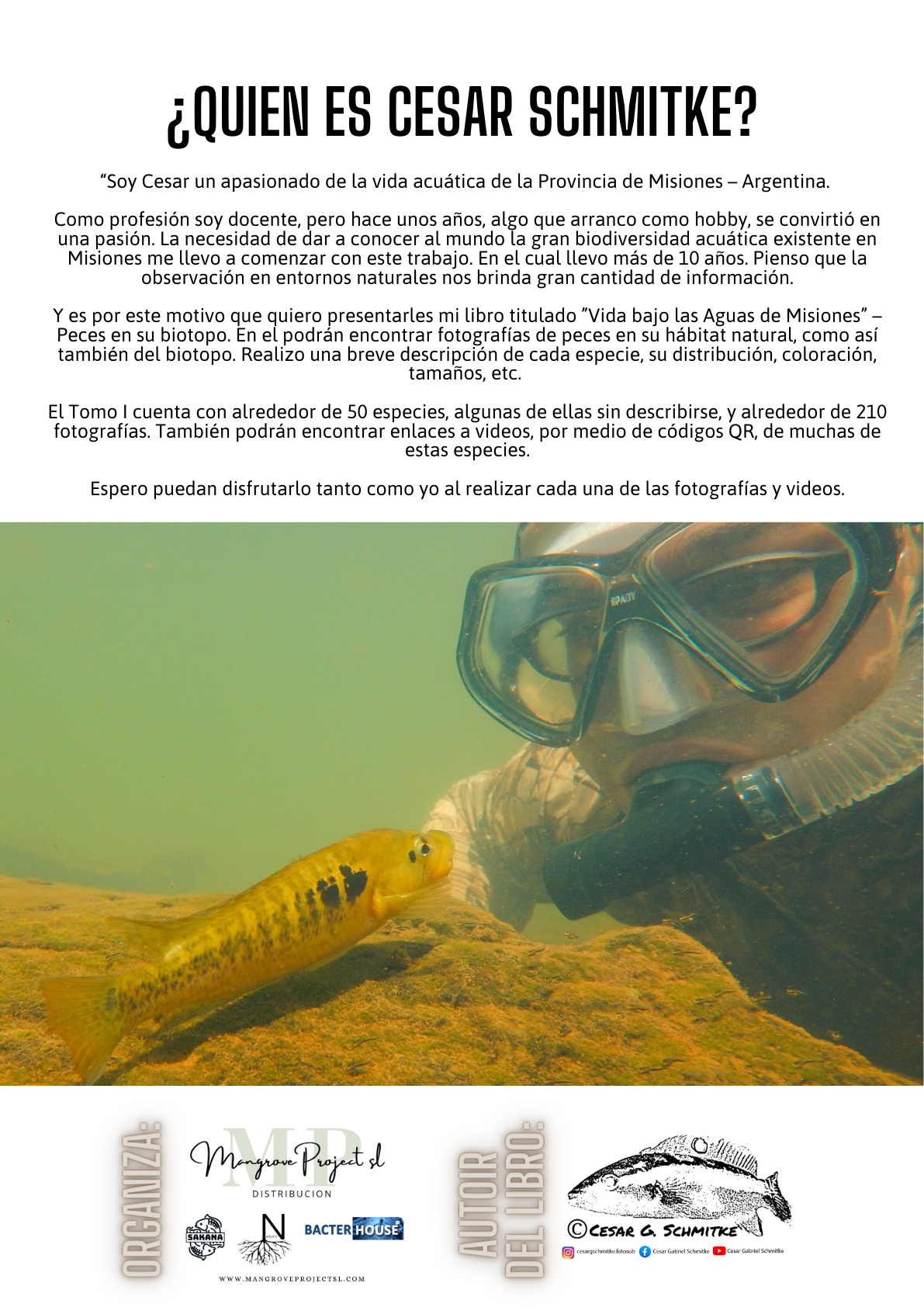 Patrocinio libro: Vida bajo el agua de Misiones
